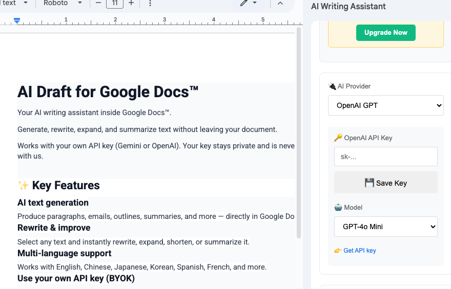 AI Draft screenshot 3